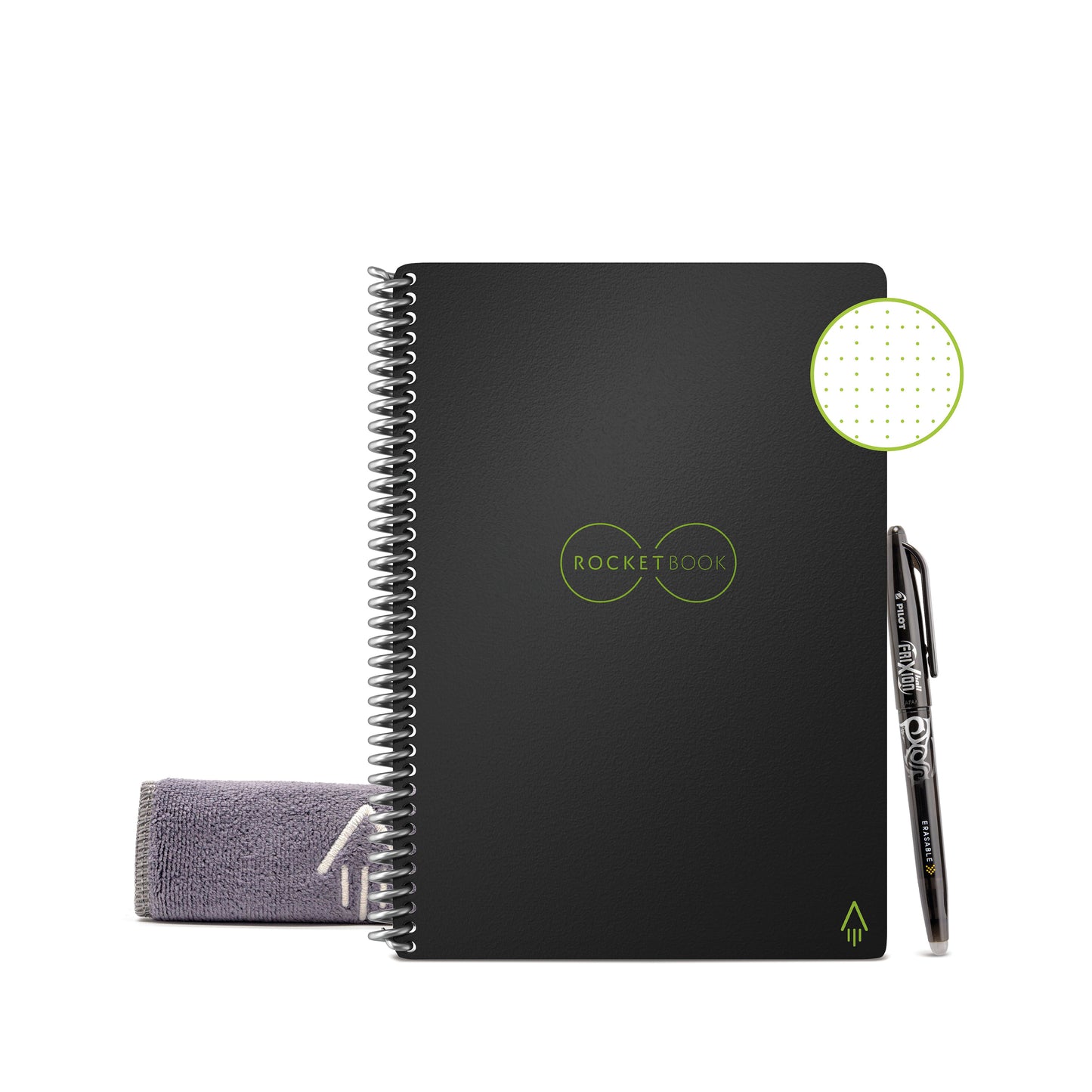 Rocketbook Core Executive Set Dot Reusable Paper A5 Black 515905