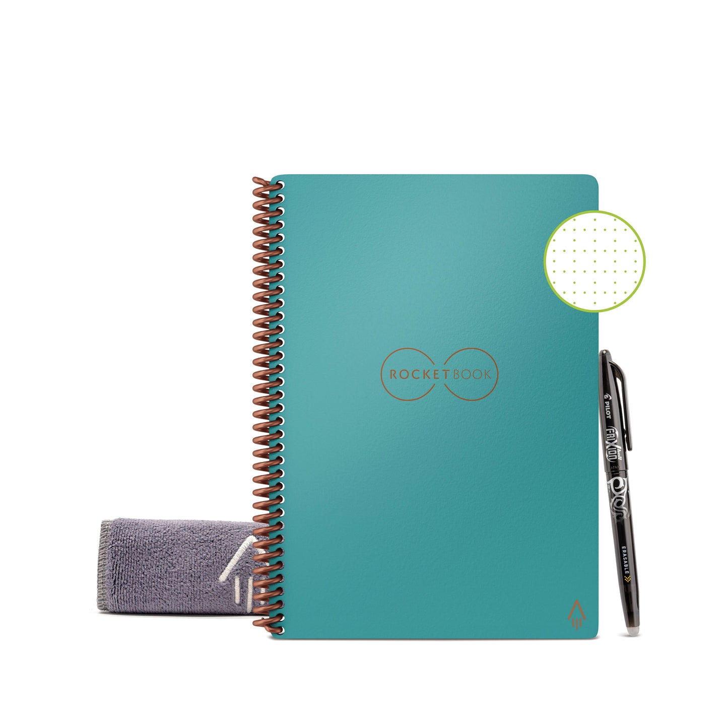 Rocketbook Core Executive Set Dot Reusable Paper A5 Teal 515907