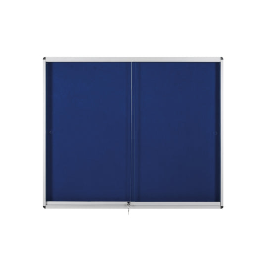 Bi-Office Lockable Internal Display Case 890x625mm Blue VT690107160