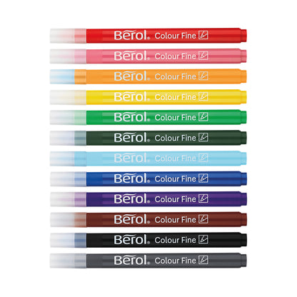 Berol Colourfine Pens Assorted (Pack of 42) CFT S0376490