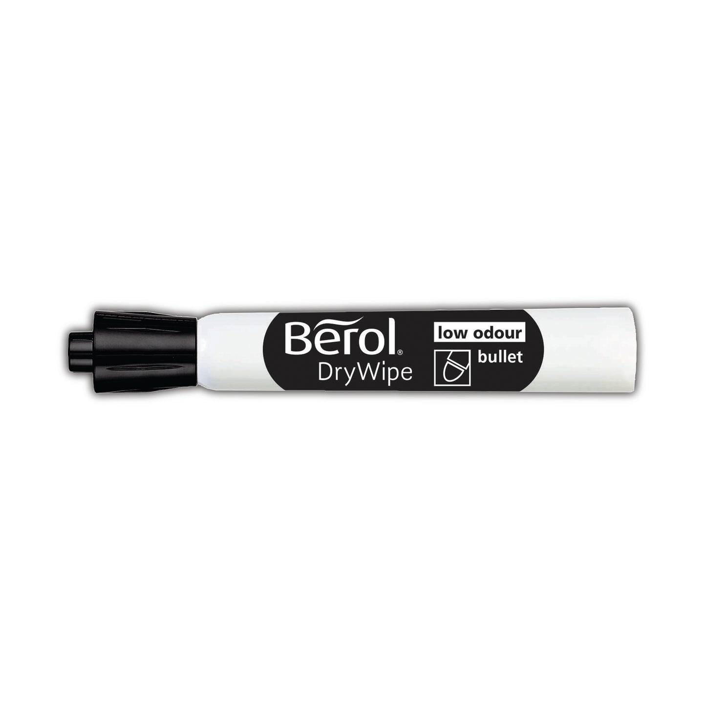 Berol Drywipe Marker Bullet Tip Black (Pack of 48) 1984868