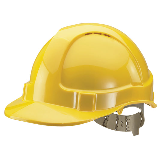 Beeswift Comfort Vented Safety Helmet ABS Shell White