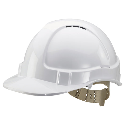 Beeswift Comfort Vented Safety Helmet ABS Shell White