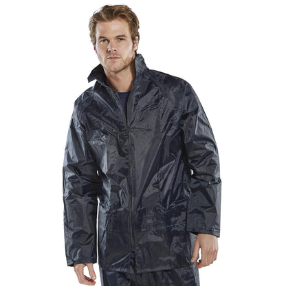 Beeswift Nylon B-Dri Weather Proof Jacket Navy Blue M