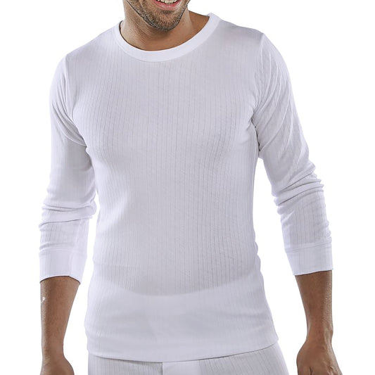 Beeswift Long Sleeve Thermal Vest White 3XL
