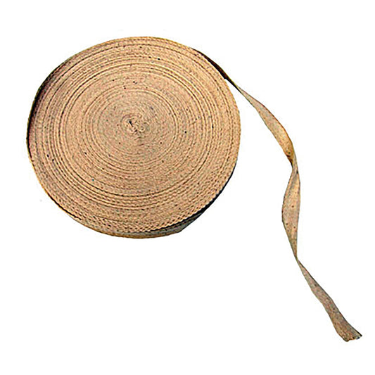 Beeswift Apron Cotton Tie Roll 1/2 inch x 50m Brown