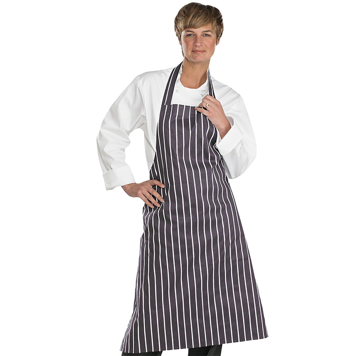 Beeswift Chefs Butchers Bib Apron Blue/White