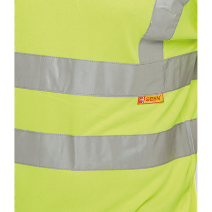 Beeswift High Visibility Short Sleeve Polo Shirt Saturn Yellow 3XL
