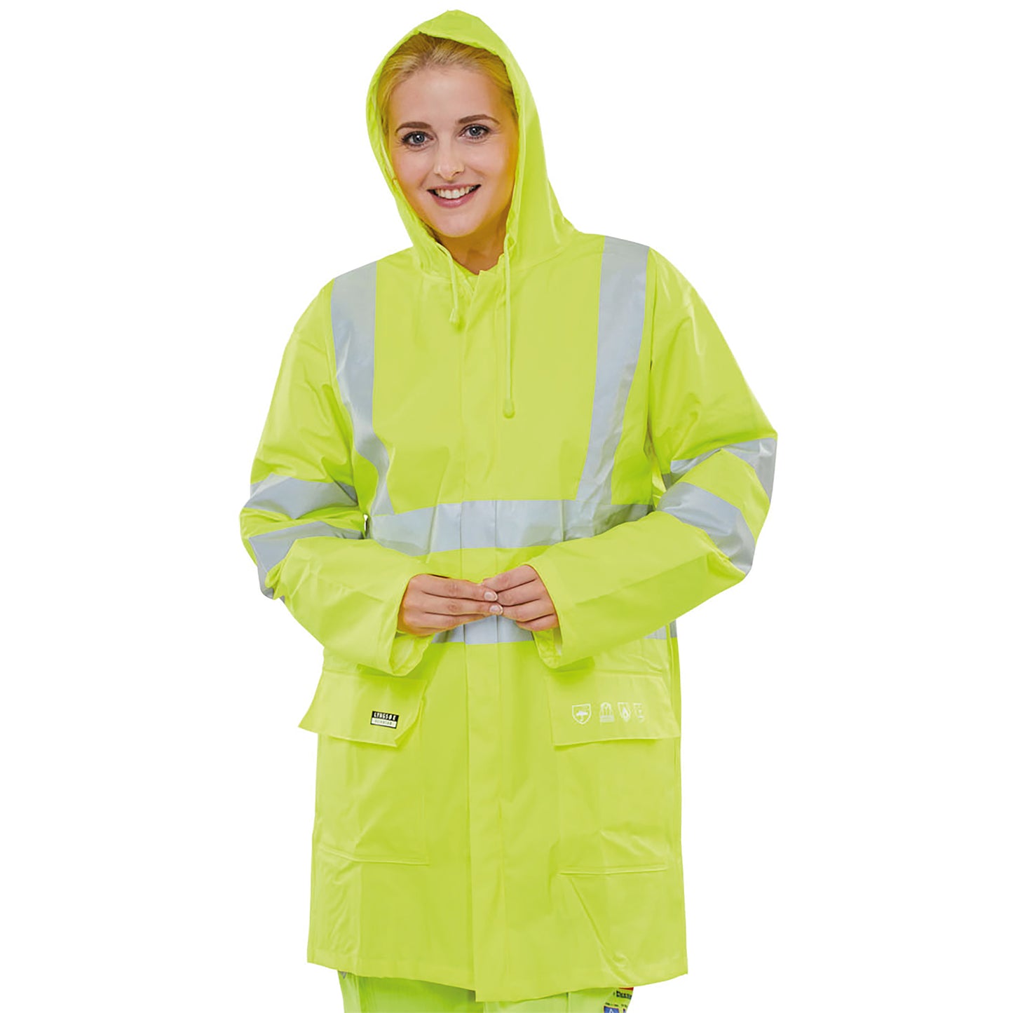 Beeswift Fire Retardant Anti-Static High Visibility Jacket Saturn Yellow 3XL