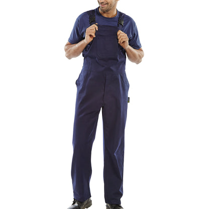 Beeswift Bib And Braces Cotton Drill Navy Blue 44