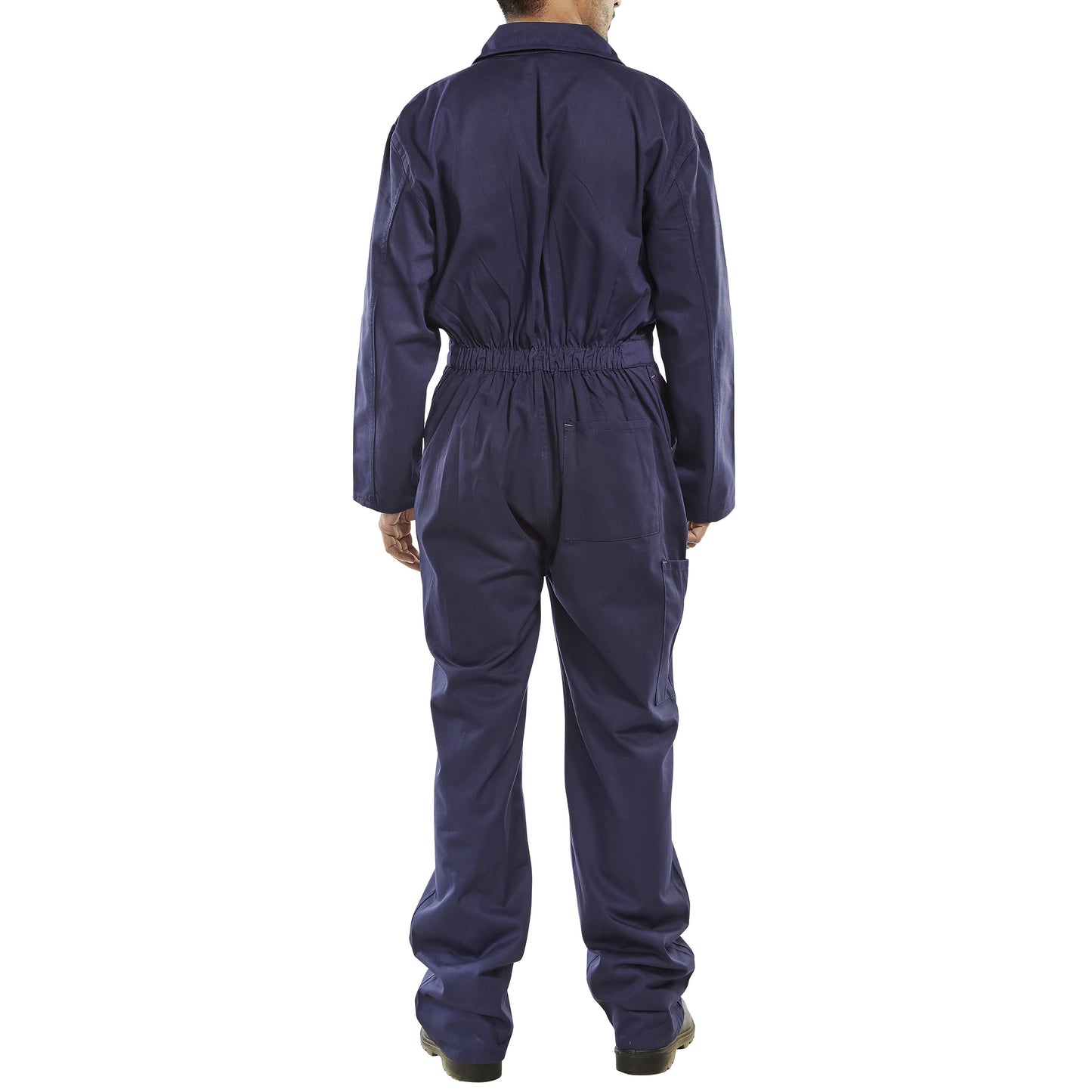 Beeswift Click Cotton Drill Boilersuit Navy Blue 38