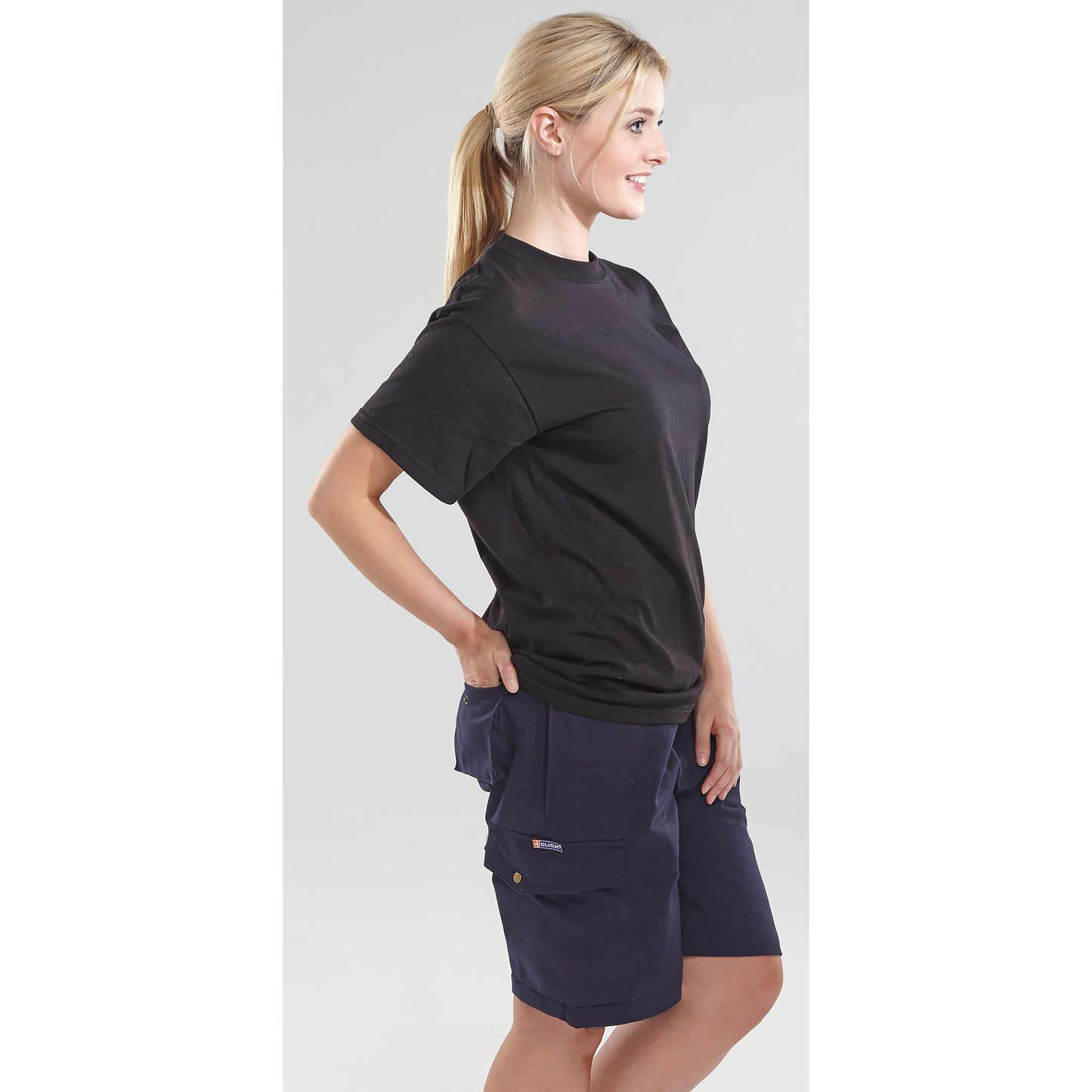 Beeswift Cargo Pocket Shorts Navy Blue 32