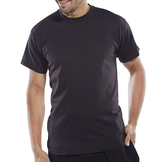 Beeswift Click Heavyweight 100% Cotton T-shirt Black L