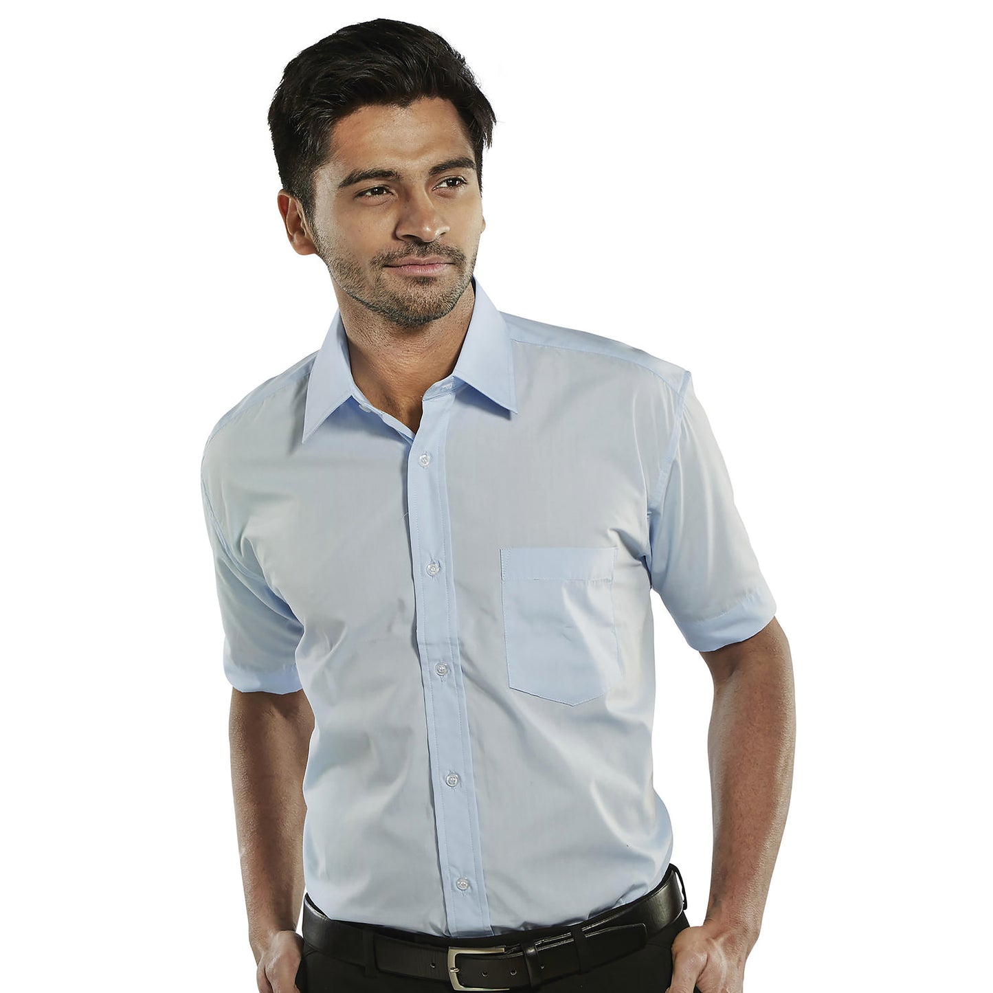 Beeswift Classic Short Sleeve Shirt Sky Blue 14