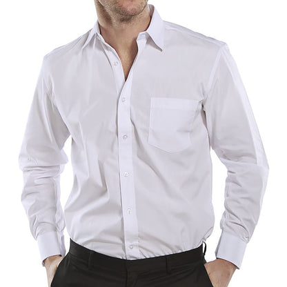 Beeswift Classic Long Sleeve Shirt White 14.5