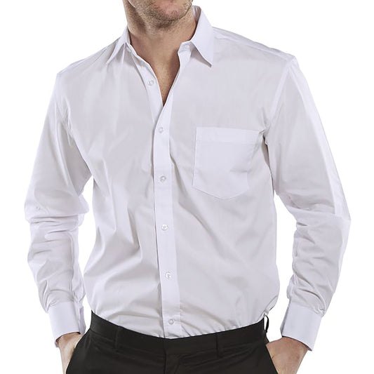 Beeswift Classic Long Sleeve Shirt White 18