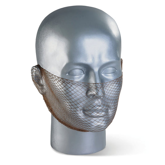 Beeswift Disposable Beard Snood Metal Free (Pack of 12) Brown