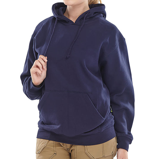 Beeswift Hooded Sweatshirt Navy Blue M