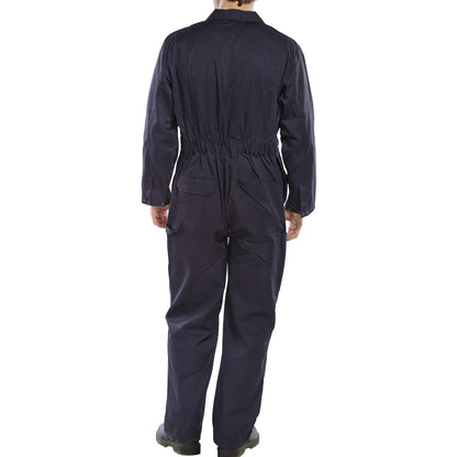 Beeswift Super Click Heavyweight Boilersuit Navy Blue 54
