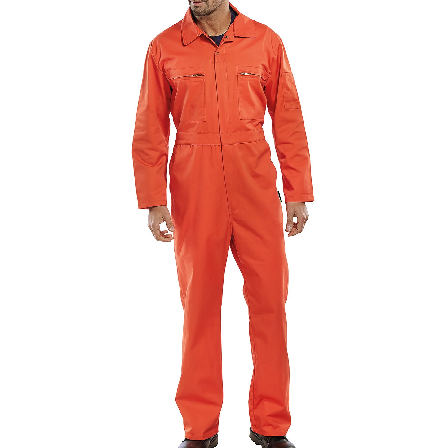 Beeswift Super Click Heavyweight Boilersuit Orange 52