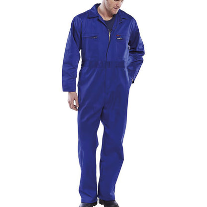 Beeswift Super Click Heavyweight Boilersuit Royal Blue 48