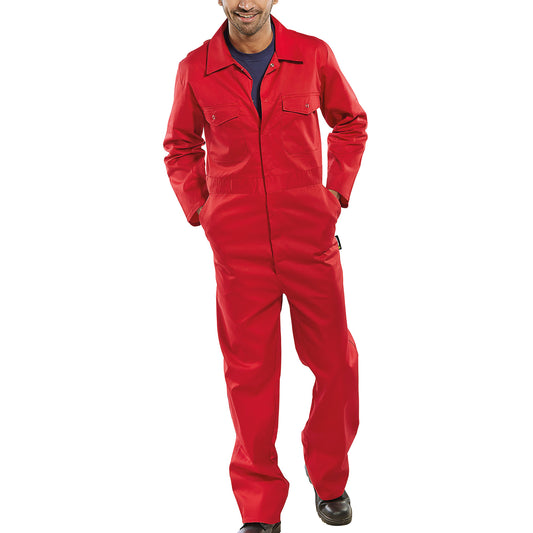 Beeswift Click Boilersuit Red 40