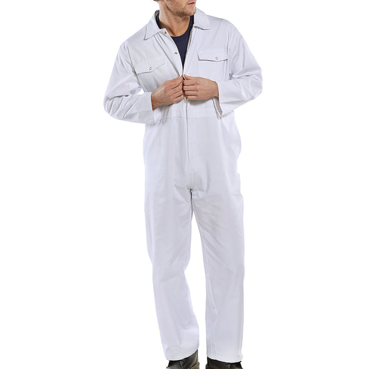 Beeswift Click Boilersuit White 34
