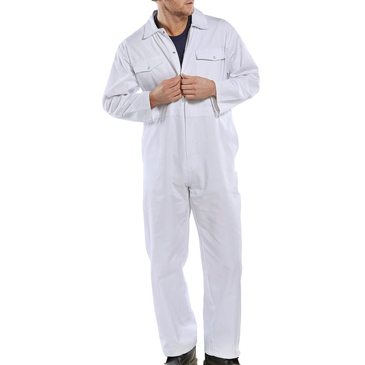 Beeswift Click Boilersuit White 40