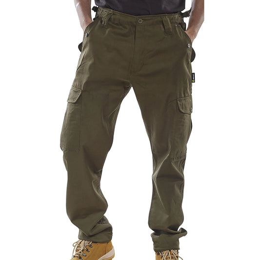 Beeswift Combat Trousers Olive Green 44