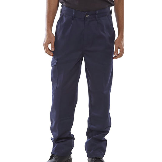 Beeswift Heavyweight Drivers Trousers Navy Blue 38