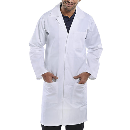 Beeswift Polycotton Warehouse Coat White 28