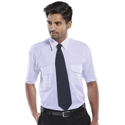 Beeswift Pilot Short Sleeve Shirt White 18