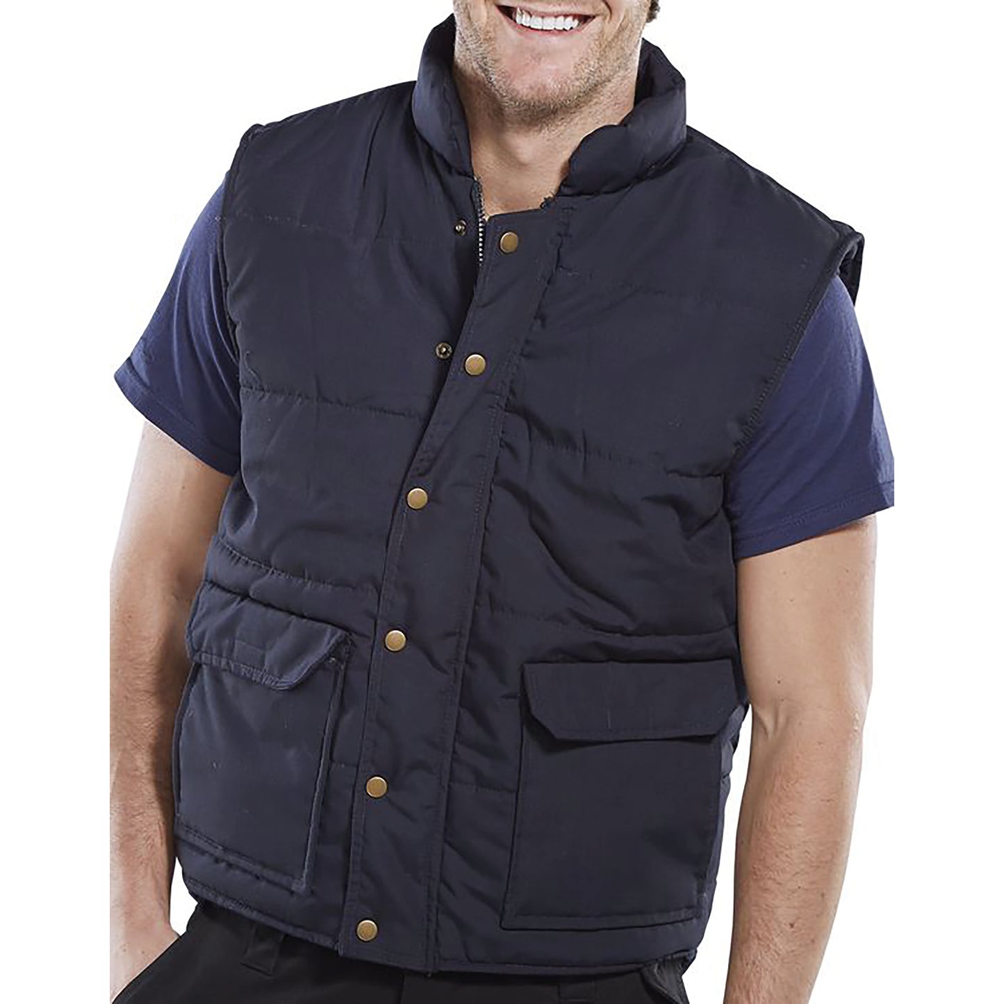 Beeswift Quebec Bodywarmer Navy Blue 4XL
