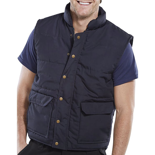 Beeswift Quebec Bodywarmer Navy Blue 4XL