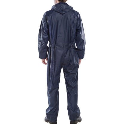 Beeswift Super B-Dri PU Coverall Navy Blue M