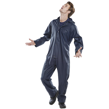 Beeswift Super B-Dri PU Coverall Navy Blue S