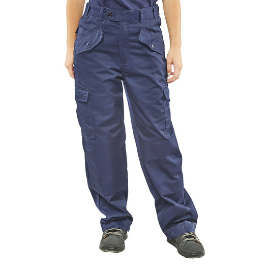 Beeswift Ladies Polycotton Trousers Navy Blue 36