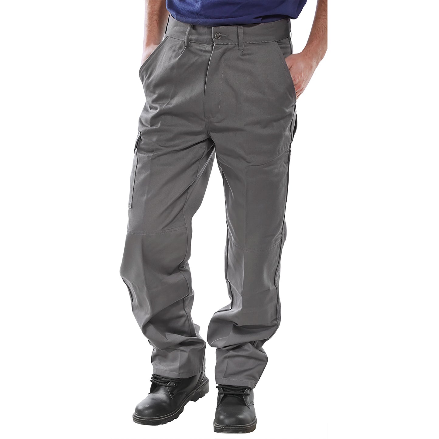 Beeswift Heavyweight Drivers Trousers Grey 32