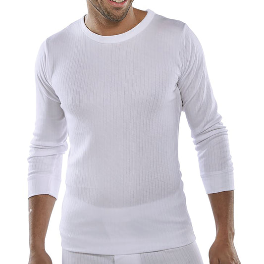 Beeswift Long Sleeve Thermal Vest White XL