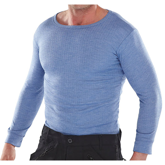 Beeswift Long Sleeve Thermal Vest Blue XL