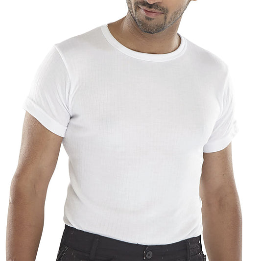 Beeswift Short Sleeve Thermal Vest White M