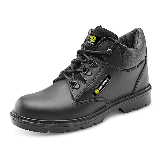 Beeswift Click Leather Mid Cut Midsole Steel Toe Capped Boots 1 Pair Black 07