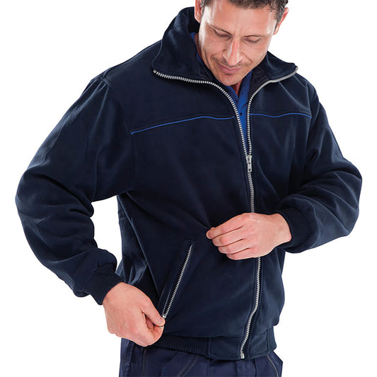 Beeswift Endeavour Fleece Navy Blue/Royal 2XL