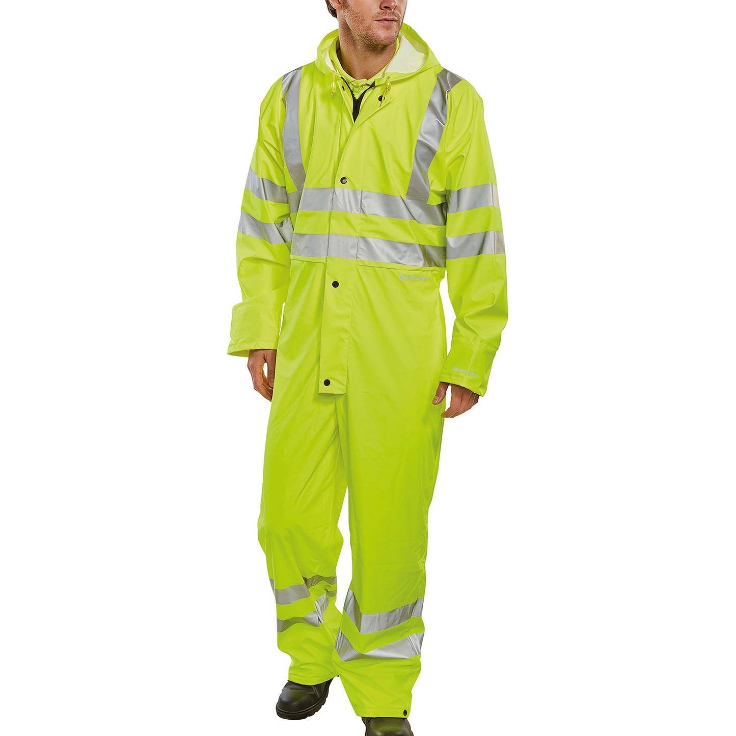 Beeswift Super B-Dri PU Breathable Coverall Saturn Yellow S