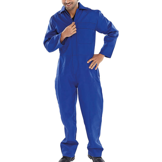 Beeswift Fire Retardant Boilersuit Royal Blue 60