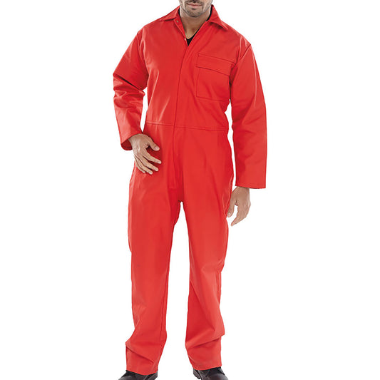 Beeswift Fire Retardant Boilersuit Red 36