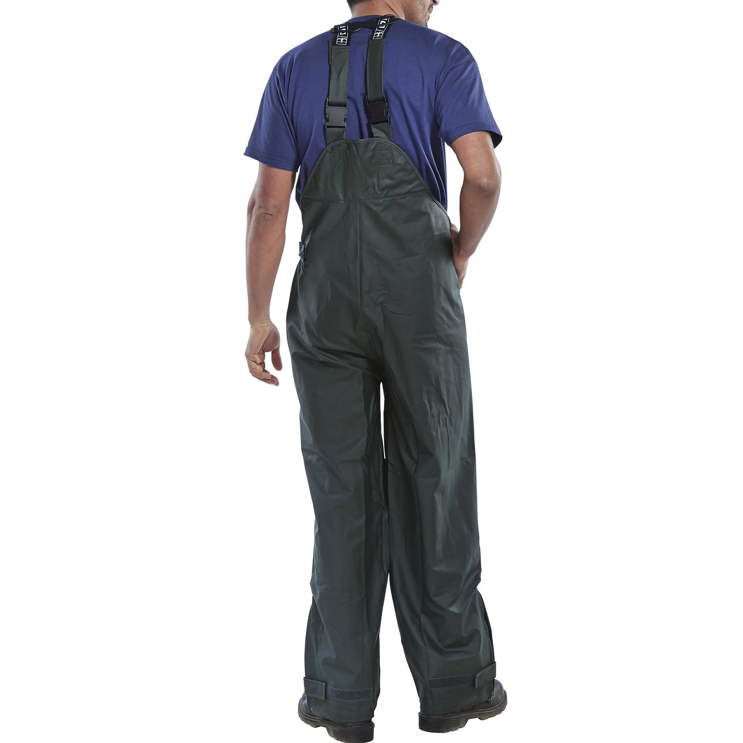 Beeswift Super B-Dri PU Bib Brace Olive Green 2XL