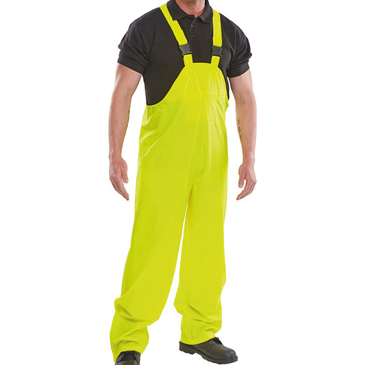 Beeswift Super B-Dri PU Bib Brace Saturn Yellow XL