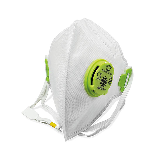 Beeswift P2 Fold-Flat Valved Mask (Pack of 20)