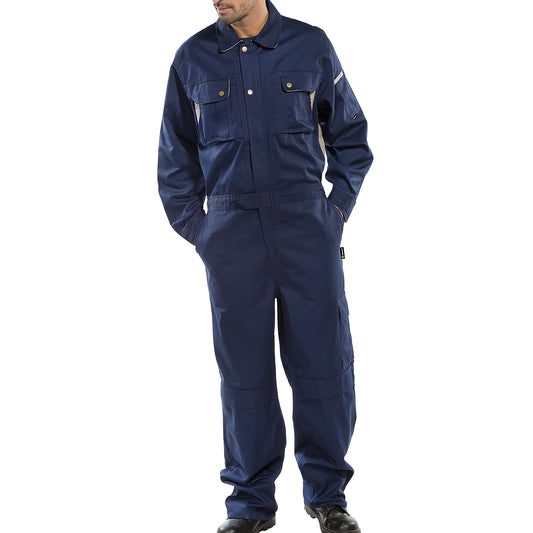 Beeswift Click Premium Boilersuit Stretch-Plus Navy Blue 50